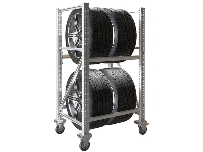 Стеллаж MS Pro 1350/781x606 передвижной для хранения 4 шин * 46911 - фото 30120
