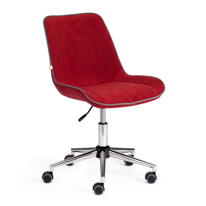 Кресло STYLE флок , бордовый, 10 TETCHAIR-13570 - фото 38992