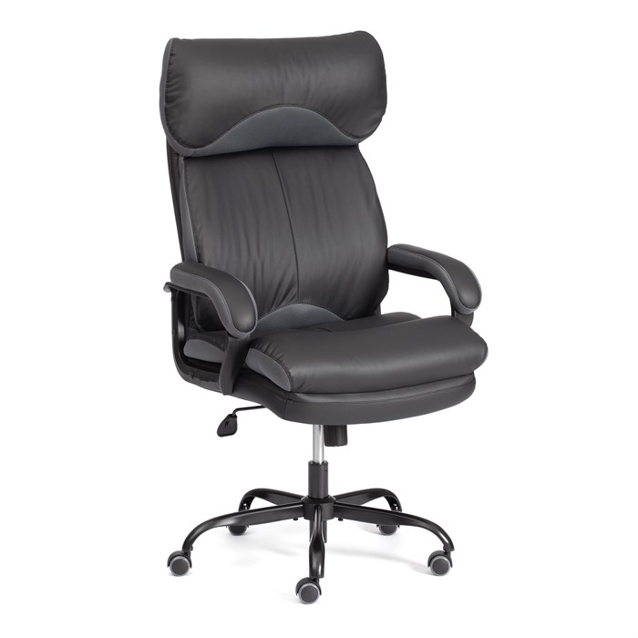 Кресло Duke metal BL кож/зам/ткань, черный/серый, 36-6/12 TETCHAIR-24989 - фото 40471