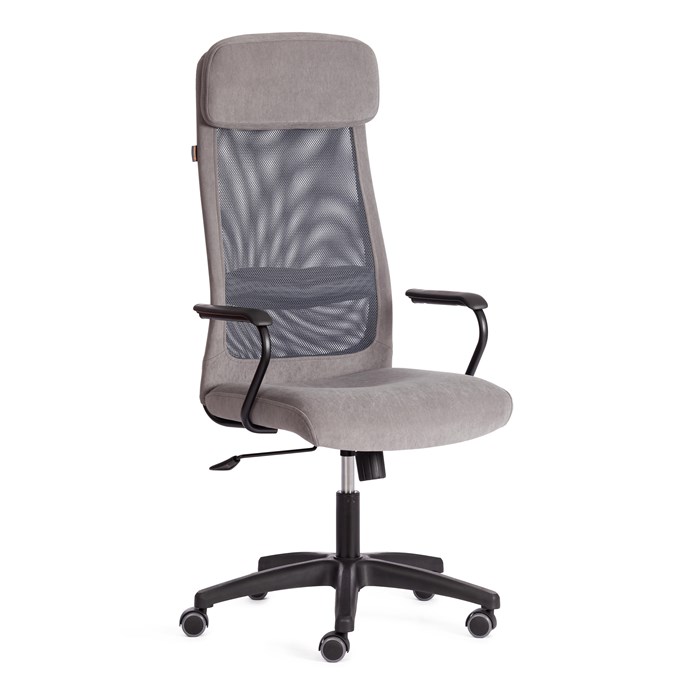 Кресло PROFIT (мп) флок/ткань, серый, 29/W-12 TETCHAIR-21447 - фото 40692