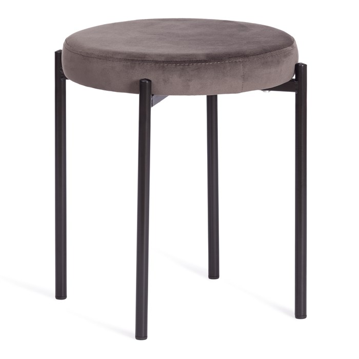 Табурет REVO (mod. 7034) ткань/металл, 44 х 44 х 47 см, темно-серый barkhat 14/черный TETCHAIR-20646 - фото 41370