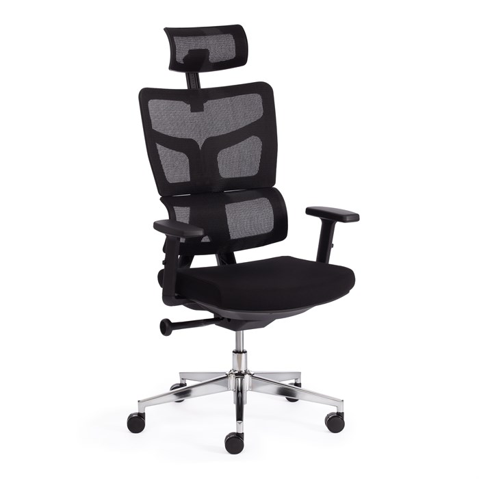 Кресло MESH-11HR ткань/сетка, черный TETCHAIR-19507 - фото 41505