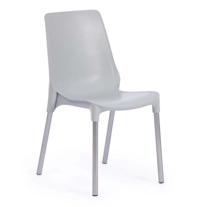 Стул GENIUS (mod 75) металл/пластик, 46x56x84cм, серый/ножки хром TETCHAIR-19113 - фото 42297