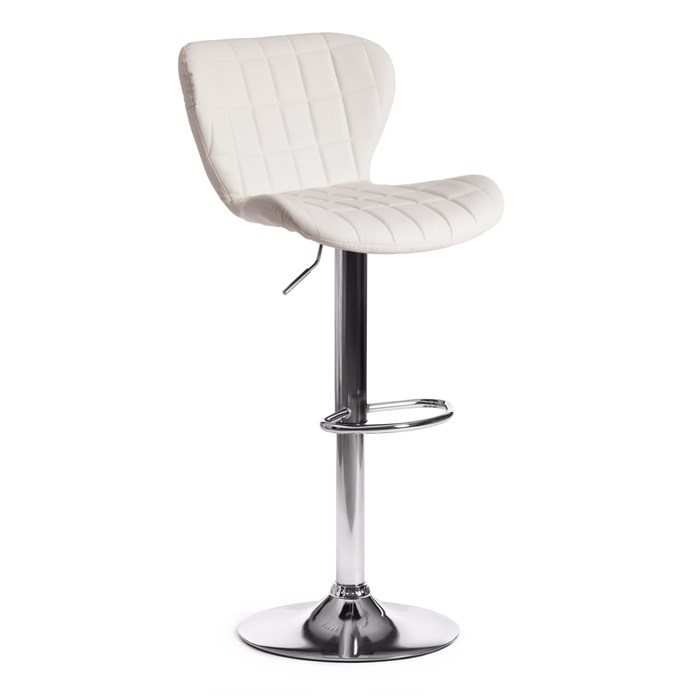 Стул барный AVIONIC (mod. KY712A) металл/экокожа, 45*53*86-107 см, белый/хром TETCHAIR-15095 - фото 42721