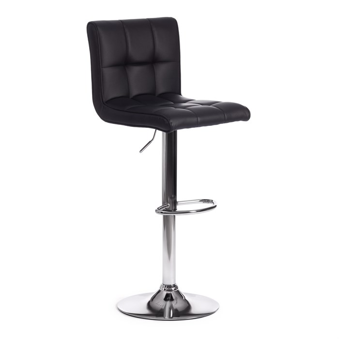 Стул барный BARBER (mod. KY711D) металл/экокожа, 43*50*92-103 см, черный/хром TETCHAIR-19150 - фото 42816