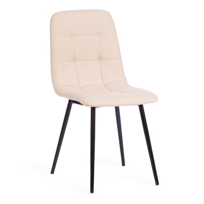 Стул CHILLY MAX  ткань/металл, 45 х 54 х 90 см , бежевый 08/черный TETCHAIR-17275 - фото 43019
