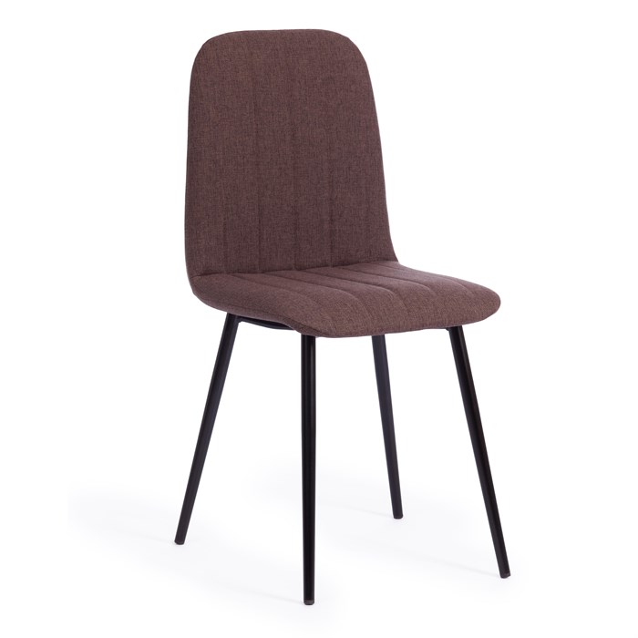 Стул ARC  ткань/металл, 46 х 52 х 88 см, коричневый 01/черный TETCHAIR-17277 - фото 43038