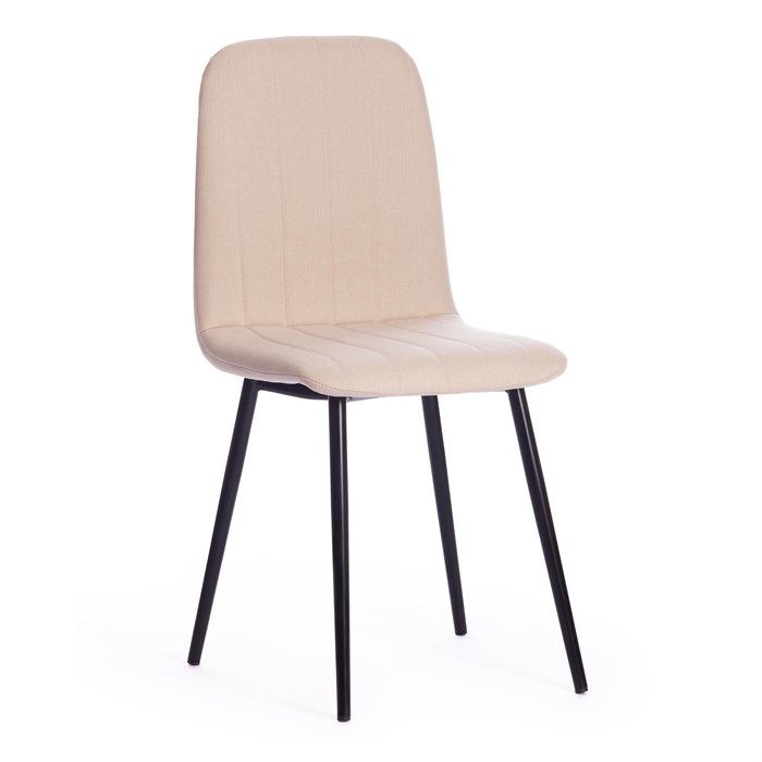 Стул ARC  ткань/металл, 46 х 52 х 88 см, бежевый 08/черный TETCHAIR-17278 - фото 43048