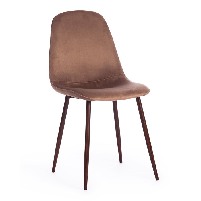 Стул BREEZE (mod. 4724) Велюр/металл , 44 х 53 х 87 см, Brown (коричневый) HLR11 / орех TETCHAIR-19184 - фото 43075