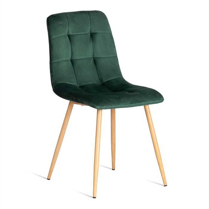 Стул CHILLY (mod. 7094-1) вельвет/металл, 44,5х52,5х86 см, dark green (темно-зеленый) HLR57 / натуральный TETCHAIR-20422 - фото 43231