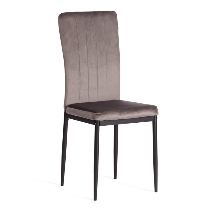 Стул VERTER (mod. 37-1) металл, флок, 47,8 х 41,5 х 97 см, Dark grey (темно-серый) HLR24 / черный TETCHAIR-20543 - фото 43250