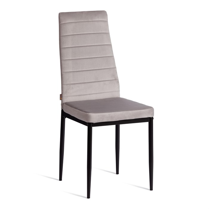 Стул Easy (mod. JSC02-1) металл, флок, 41 х 52 х 96 см, Light grey (светло-серый) HLR14 / черный TETCHAIR-21259 - фото 43290