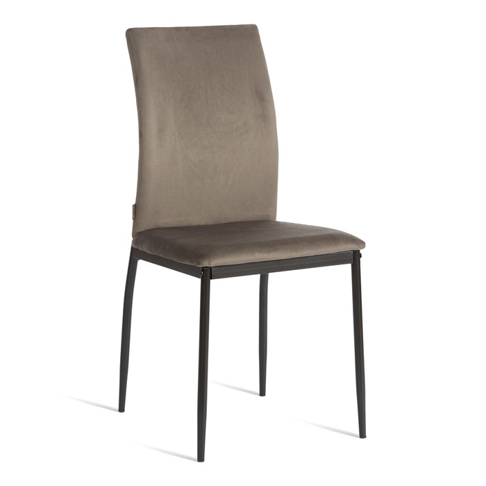 Стул CAPRI (mod. BC565-DC) металл, флок, 43 х 53 х 92 см, Dark grey (темно-серый) HLR24 / черный TETCHAIR-21261 - фото 43310