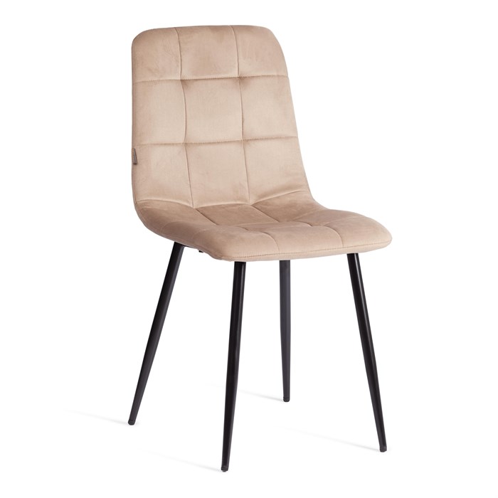 Стул CHILLY (mod. JSC-220) Велюр/металл , 44,5х52,5х88 см, Beige (бежевый) HLR8 / черный TETCHAIR-21496 - фото 43342