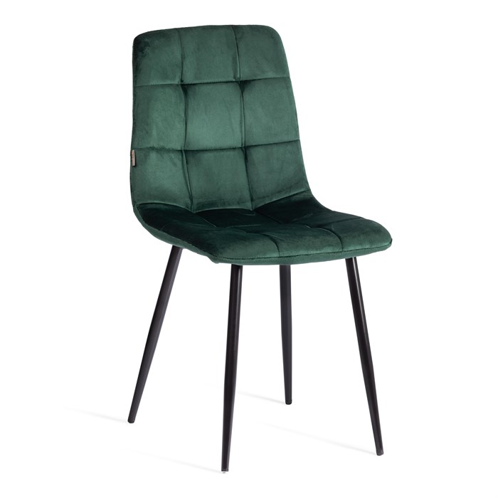 Стул CHILLY (mod. JSC-220) Велюр/металл , 44,5х52,5х88 см, dark green (темно-зеленый) HLR57 / черный TETCHAIR-21498 - фото 43353