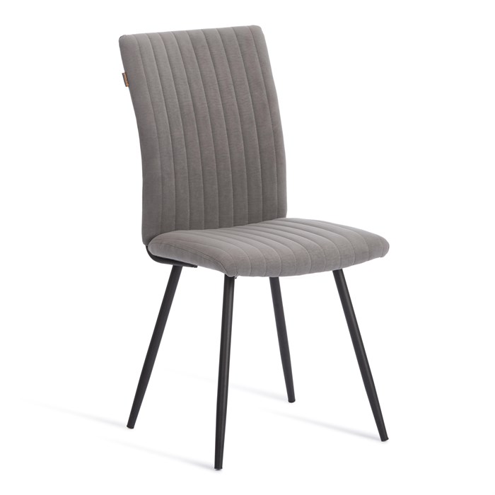 Стул обеденный Monte Carlo флок , серый/черный, 29, 50х55х93 TETCHAIR-24610 - фото 43572