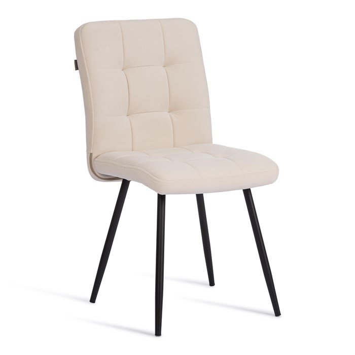 Стул обеденный Medeo флок , молочный/черный, 4, 47х56х89 TETCHAIR-24648 - фото 43669