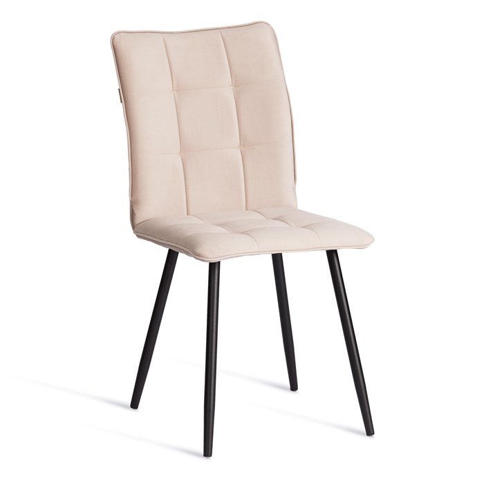 Стул обеденный Bari LT, флок , бежевый/черный, 7, 41х55х89 см TETCHAIR-24800 - фото 43788