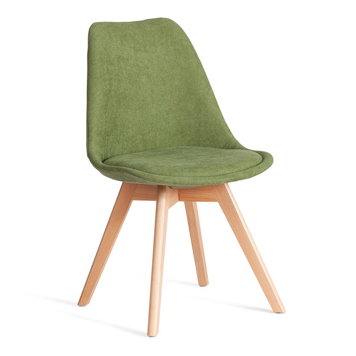 Стул TULIP SOFT (mod. 053V) дерево/пластик/ткань, 49,5 x 54,5 x 84 см, Зеленый (Green) LY1701-7 TETCHAIR-21127 - фото 44386