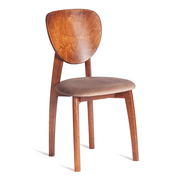 Стул DIAMANTE мягкое сидение бук, 42x42x85см, коричневый, ткань Tenerife Mocco TETCHAIR-21221 - фото 44416