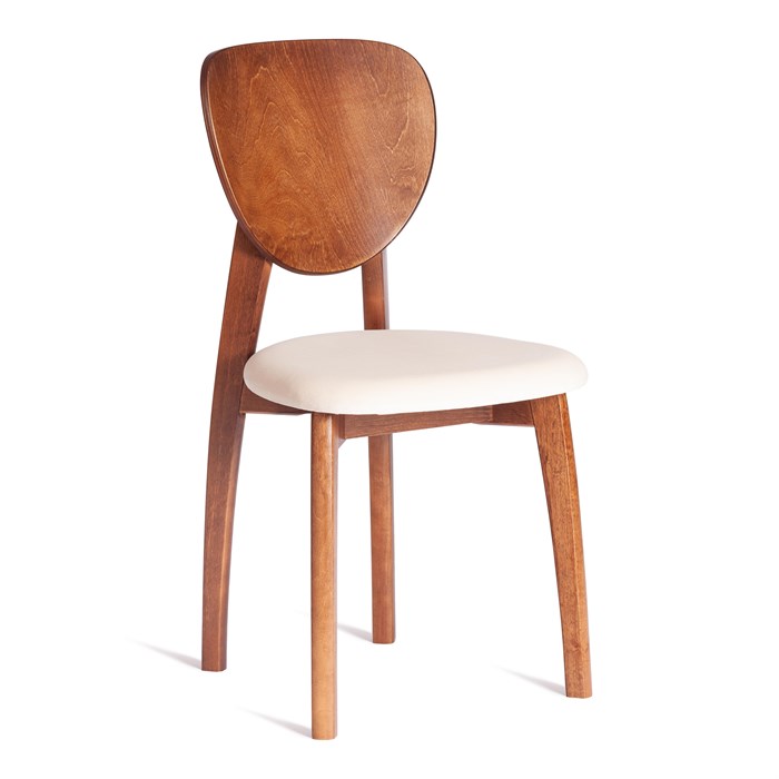 Стул DIAMANTE мягкое сидение бук, 42x42x85см, коричневый, ткань Tenerife Cream TETCHAIR-21222 - фото 44425