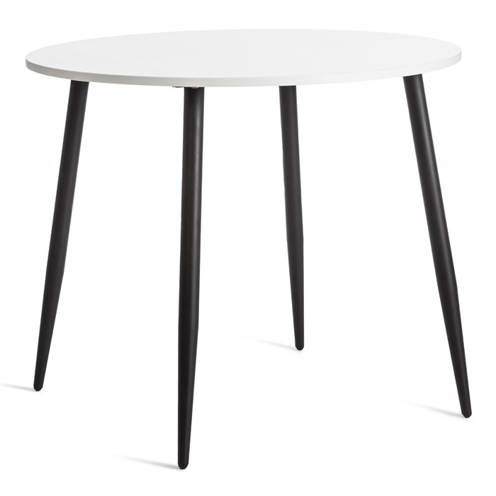 Стол URANUS ЛДСП/металл, 90x90x75,5 см, Белый/Черный TETCHAIR-19314 - фото 44502