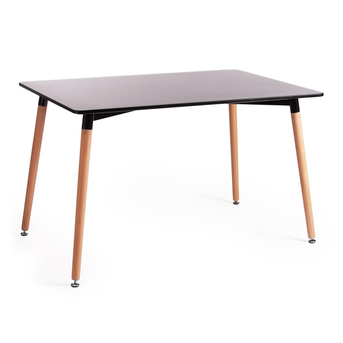 Стол JOHN (mod. T1001) МДФ/дерево, 120 х 80 х 75 см , Black (черный)/ Natural (натуральный) TETCHAIR-15182 - фото 44653