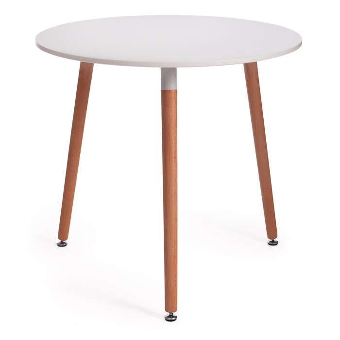 Стол MARS (mod. T1004) МДФ/дерево, 80 х 80 х 75 см , White (Белый) / Natural (натуральный) TETCHAIR-15186 - фото 44658