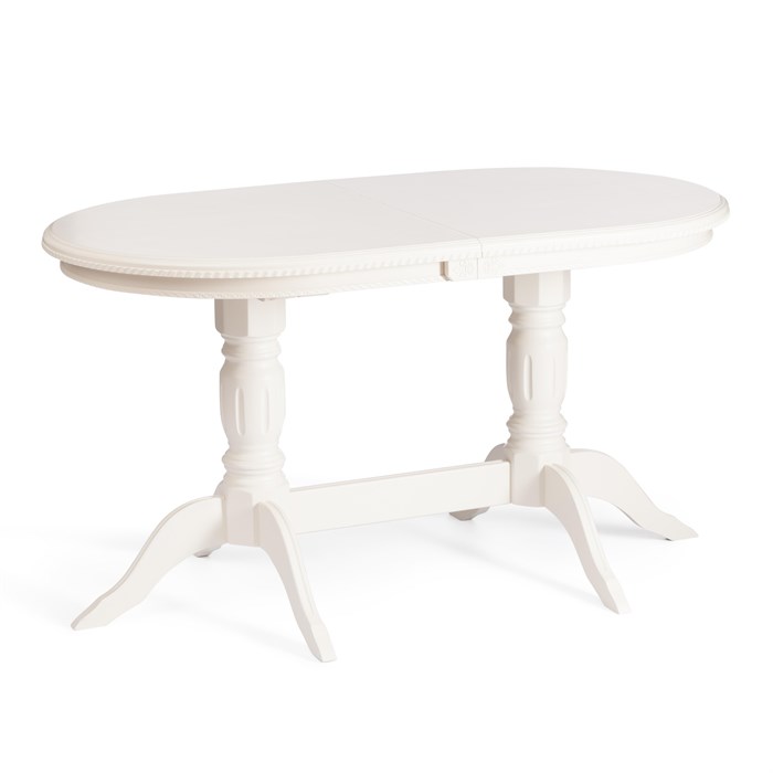 Стол COPPOLA бук, мдф, 140+40x80x77см, Ivory white TETCHAIR-20575 - фото 44743