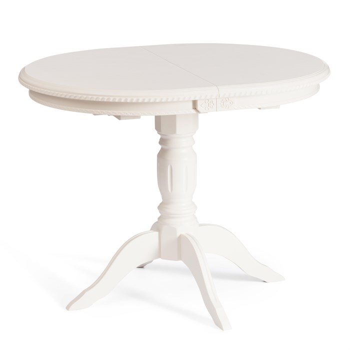 Стол STEFANO бук, мдф, 100+30x80x77см, Ivory white TETCHAIR-20576 - фото 44760