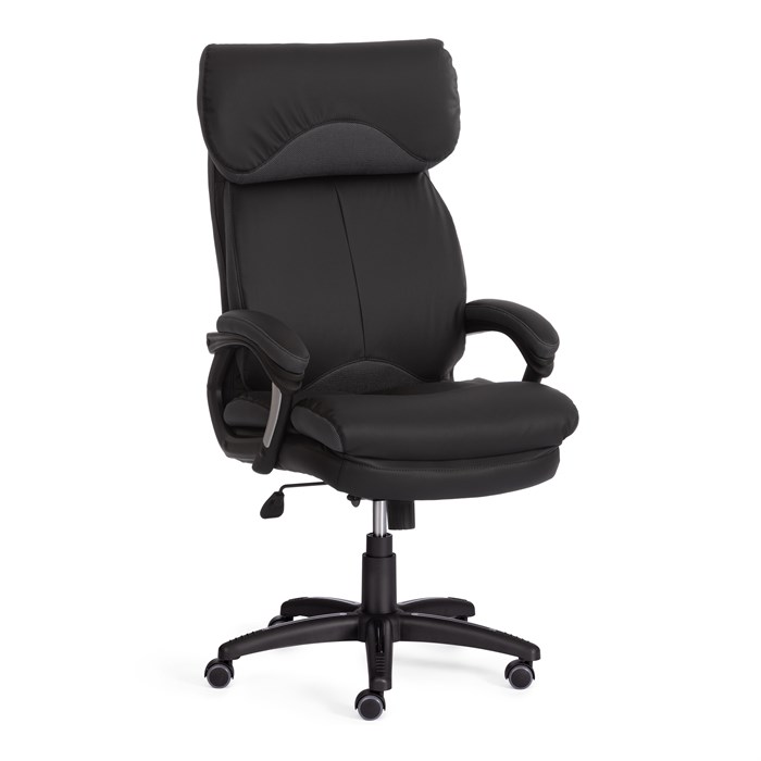 Кресло DUKE кож/зам/ткань, черный/серый, 36-6/12 TETCHAIR-12904 - фото 45332