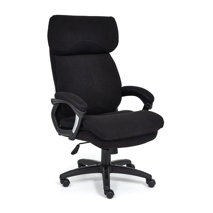 Кресло DUKE флок/ткань, черный/черный , 35/TW-11 TETCHAIR-14040 - фото 45760