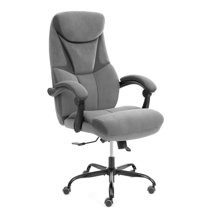 Кресло Cambridge metalBL велюр/ткань, серый, 29/12 TETCHAIR-25024 - фото 47234