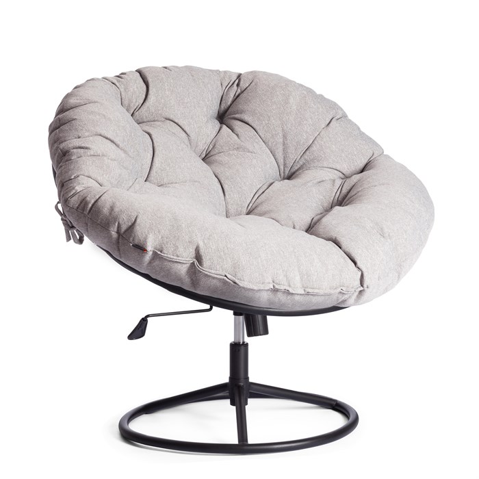 Кресло CLOUDE HOME рогожка/металл, 97х98х90-96см, серо-бежевый, 3M 16/2 TETCHAIR-21617 - фото 47599