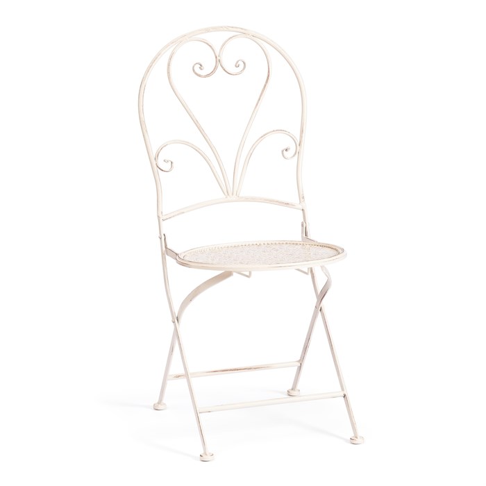 Стул Love Chair (PL08-11140) стальной сплав, античный белый, 40х47,5х94 см TETCHAIR-24830 - фото 48159