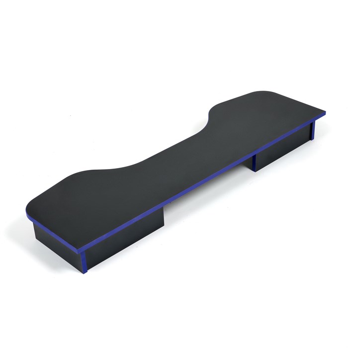 Надстройка StrikeTop (120) NEO black/blue, черный/синяя кромка TETCHAIR-15119 - фото 48201