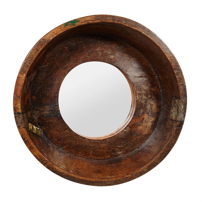 Зеркало Secret De Maison PLATE ( mod. FS-2154) дерево манго, Dia 53, Г 12 cm, коричневый TETCHAIR-13534 - фото 48818