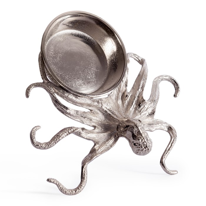 Монетница Secret De Maison OCTOPUS2 ( mod. 9612 ) алюминиевый сплав, 30,5x31x6,5 см, никель/nickel TETCHAIR-20289 - фото 49035
