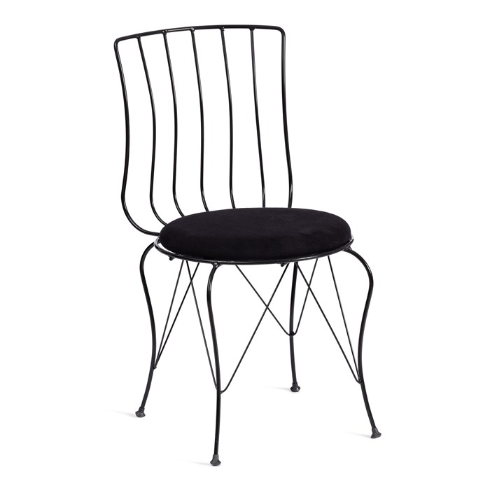 Стул LALITA (mod. 172) металл/ткань,  44 х 51.5 х 85 см, Black (черный) TETCHAIR-19472 - фото 50062