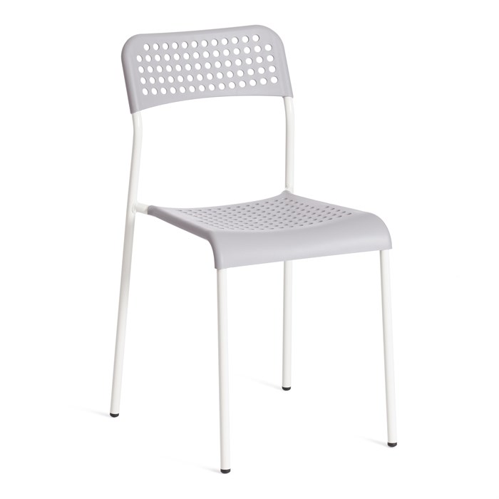 Стул ADDE (mod. C-049) металл/пластик, 39 х 49 х 78 см, Grey (серый) /White (белый) TETCHAIR-19256 - фото 50582