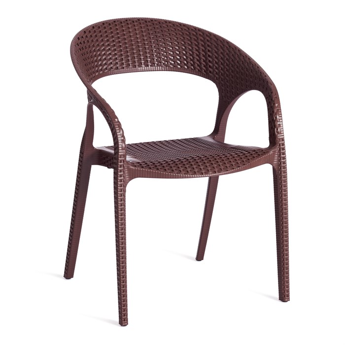 Кресло TINTO (mod. PC59) пластик,  60 х 63 х 83 см, Brown (коричневый) 14 TETCHAIR-19416 - фото 50699