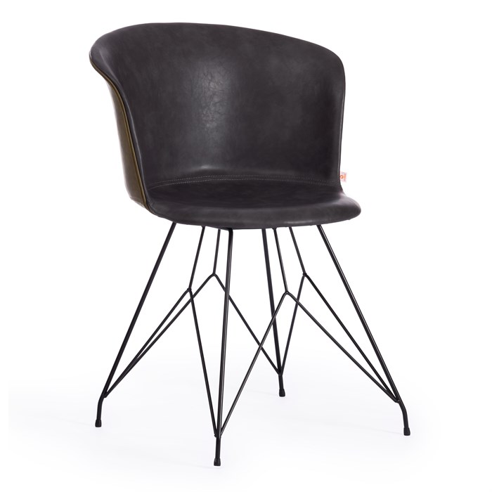 Стул KRANZ (mod. 9322М) / 1 шт. в упаковке экокожа / пластик , 53 х 55 х 45 х 76,5, Grey (Cерый) 7 / Olive (Оливковый) 19 / черный TETCHAIR-19714 - фото 50709
