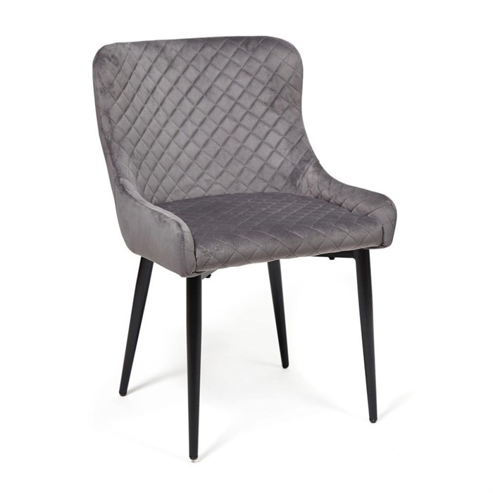 Стул ELI (mod. 8202) металл/ткань, 53x61,5x83 см, серый (G-062-40)/черный TETCHAIR-13606 - фото 51338