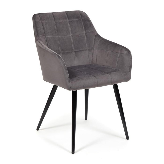 Кресло BEATA (mod. 8266) металл/ткань, 56х60х82 см, серый (G-062-40)/черный TETCHAIR-13631 - фото 51349
