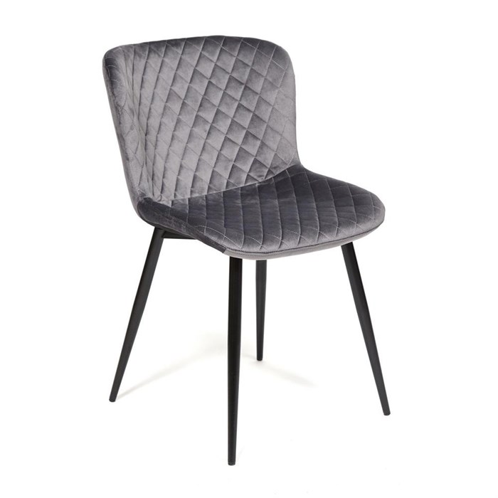 Стул QUINCY (mod. 8272) металл/ткань, 49х53х84,5 см, серый (G-062-40)/черный TETCHAIR-13635 - фото 51357