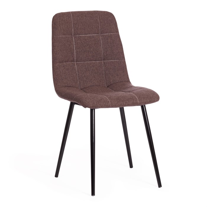 Стул CHILLY MAX  ткань/металл, 45 х 54 х 90 см , темно-коричневый 01/черный TETCHAIR-17274 - фото 51552