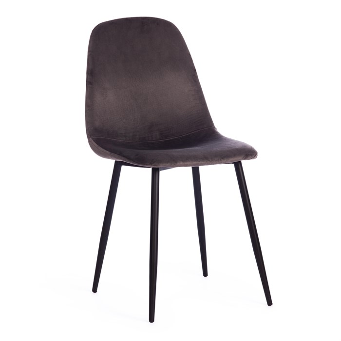 Стул BREEZE (mod. 4724) Велюр/металл , 44 х 53 х 87 см, Dark grey (темно-серый) HLR24 / черный TETCHAIR-19187 - фото 51602