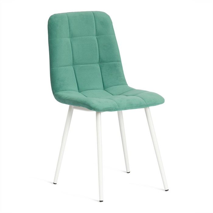 Стул CHILLY MAX  Велюр/металл , 45 х 54 х 90 см , бирюзово-зелёный/белый TETCHAIR-19940 - фото 51737
