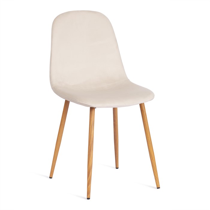 Стул BREEZE (mod. 4724) Велюр/металл , 44 х 53 х 87 см, Light beige (светло-бежевый) HLR1 / натуральный TETCHAIR-20088 - фото 51758