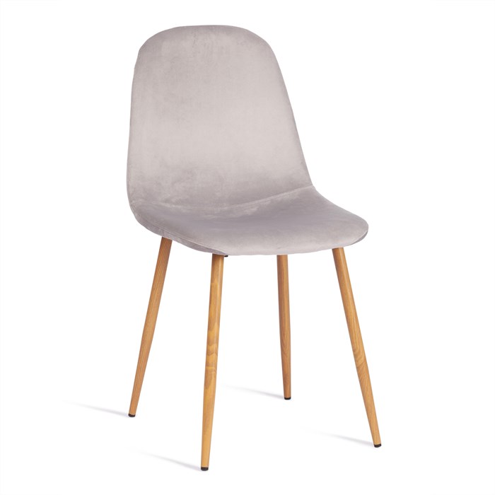 Стул BREEZE (mod. 4724) Велюр/металл , 44 х 53 х 87 см, Light grey (светло-серый) HLR14 / натуральный TETCHAIR-20090 - фото 51777